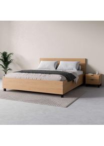 VOX , Bett »SIMPLE, sehr strapazierfähig, hydraulischer Bettkasten oder Schublade« Breiten: 90/120/140/160 und 180cm, extrem hohe Belastbarkeit,...