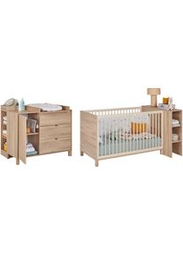 Gami , Babyzimmer-Komplettset »Set N°2 Calypso« 5 Stk. tlg. Ein Schlafzimmer mit viel Stauraum , Eiche Bocage Nachbildung