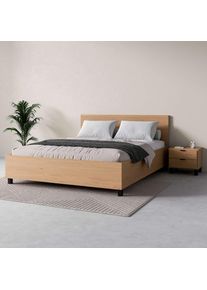 VOX , Bett »SIMPLE, sehr strapazierfähig, hydraulischer Bettkasten oder Schublade« Breiten: 90/120/140/160 und 180cm, extrem hohe Belastbarkeit,...