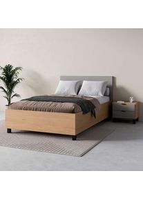 VOX , Bett »SIMPLE, sehr strapazierfähig, hydraulischer Bettkasten oder Schublade« Breiten: 90/120/140/160 und 180cm, extrem hohe Belastbarkeit,...