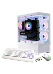 GAMEMAX, Gaming-PC &raquo;Vista AW 7517 AMD Ryzen 5 7500F RTX 5060Ti 32GB DDR5 1TB SSD&laquo; Windows 11, DDR5 RAM, Gen4 SSD, wei&szlig;, WLAN AX 802.11a/b/g/n/ac/ax (