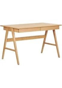 Beliani Schreibtisch heller Holzfarbton 120/70/75 cm Sheslay , Holzwerkstoff , 120x75x70 cm , Büromöbel, Schreibtische, Schreibtische