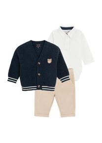 Cool Club Set Chlapci béžová / tmavomodrá / biela 68