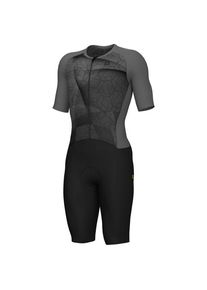 Al&eacute; Al&eacute; Triathlon Beyond S/S Skinsuit Cycling skinsuit Men (XL, black/grey)