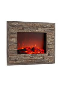 Klarstein Alpbach Snow, elektrický krb, 1800 W, 2 úrovne ohrevu, 65 cm, kamenný vzhľad