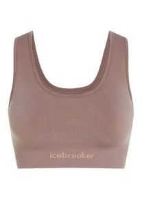 Icebreaker Women's Merino Seamless Active Bra Sports bra Women (XS, brown)