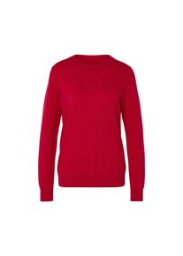 Tchibo - Finomk&ouml;t&eacute;sű pul&oacute;ver kasm&iacute;rral - nő - m&eacute;ret XL 48/50 - piros