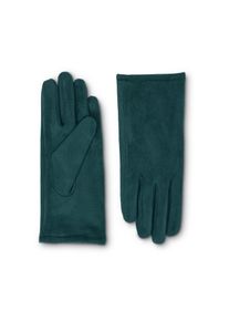 Tchibo - Vel&uacute;rbőrhat&aacute;s&uacute; kesztyű - nő - m&eacute;ret 7 - z&ouml;ld