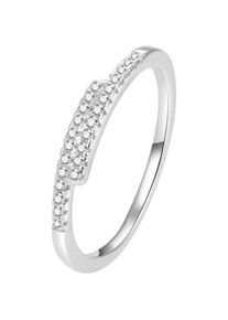 Beneto, Ring, Glittering silver ring with zircons AGG259 - Circuit: 54 mm (L), (54, 925 Silber)