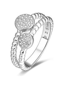 Beneto, Ring, Silver ring with zircons AGG335 - Circuit: 62 mm (L), (62, 925 Silber)