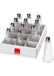 Ibili Salzstreuer Glas 11 cm Ideal zum Würzen von Speisen, Pfeffermühle + Salzmühle, Transparent