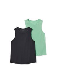 Tchibo - 2 Sport-Tops - Damen - Gr. L - anthrazit