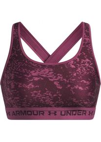 Under Armour HeatGear® Crossback Printed W - Sport-BH mittlerer Halt - Damen