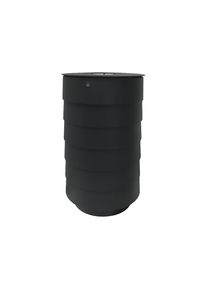 Afvalbak voor buiten, inhoud 80 l, zwart