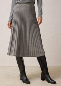 bonprix Női K&ouml;t&ouml;tt szoknya merin&oacute; gyapj&uacute;val, sz&uuml;rke, 36/38