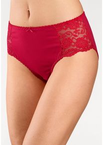 Petite Fleur Damen Hüftslip in rot, schwarz, weiß ,Größe 32/34, Witt, 93% Baumwolle, 7% Elasthan