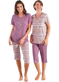 w&auml;schepur Damska Capri pyžam&aacute;, zvlnen&eacute; zakončenia orgov&aacute;nov&aacute; potlač veľkosť 36/38