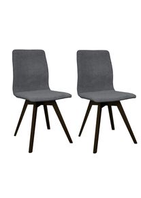 Andas, Esszimmerstuhl &raquo;Rania&laquo; (Set) 2 Stk.Massivholzgestell, mit Keder, Schwarz + Buche Wenge, Massivholz, Sperrholz, B/H/T: 45 cm x 91 cm x 55 cm, 