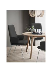stressless , Polsterstuhl &raquo;Laurel&laquo; () High Back mit Armlehne, Gr&ouml;&szlig;e L, mit Beinen aus Stahl in Chrom matt, charcoal DINAMICA + Chrom matt, Microfaser 