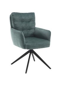 Home Affaire, Esszimmerstuhl &raquo;Sant Tropez&laquo; (Set) 2 Stk., gr&uuml;n + schwarz, B/H/T: 60 cm x 92 cm x 67 cm, gr&uuml;n + schwarz