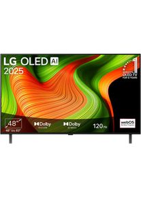 LG, OLED-Fernseher &raquo;OLED48B59LA&laquo; 121 cm/48 &prime;&prime; Smart-TV, schwarz, ALLM, QMS), 2x USB 2.0, LAN, Wi-Fi 6, Bluetooth v 5.3; NVIDIA G-SYNC, AMD FreeSync , 