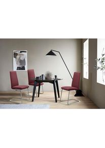 stressless , Polsterstuhl &raquo;Laurel&laquo; () High Back, Gr&ouml;&szlig;e M, mit Beinen aus Stahl in Schwarz matt , bordeaux BATICK + Schwarz matt