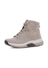 Gabor Rollingsoft , Schnürboots , Keilabsatz, Stiefelette, mit Haken, im Bergsteiger-Look , hellbeige , 42 , 42 , Knöchelhoher Schnürboots mit...