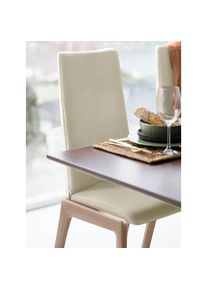 stressless , Polsterstuhl &raquo;Laurel&laquo; () High Back, Gr&ouml;&szlig;e M, mit abgerundeten Beinen in Eiche natur , cream BATICK + Eiche natur