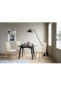 stressless , Polsterstuhl &raquo;Laurel&laquo; () Low Back, Gr&ouml;&szlig;e M, mit abgerundeten Beinen in Schwarz , vanilla PALOMA + Schwarz