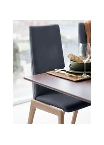 stressless , Polsterstuhl &raquo;Laurel&laquo; () High Back, Gr&ouml;&szlig;e L, mit abgerundeten Beinen in Eiche natur , oxford blue PALOMA + Eiche natur