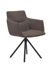 Musterring , Polsterstuhl &raquo;JustB! SP500&laquo; () 1 Stk.mit Armlehne, wahlweise mit Drehfunktion, Stativgestell in schwarz , tobacco