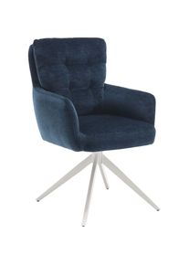 Home Affaire, Esszimmerstuhl &raquo;Sant Tropez&laquo; (Set) 2 Stk., blau + wei&szlig;, B/H/T: 60 cm x 92 cm x 67 cm, blau + wei&szlig;