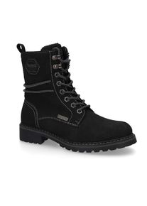 Dockers by Gerli , Stiefelette Schnürboots mit modischer Schnürung , schwarz , 38 , 38 , Dockers Schnürboots