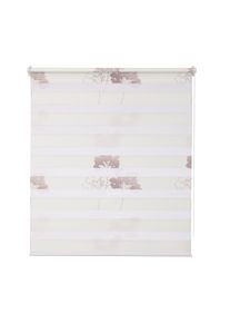 K-home , Doppelrollo »Delphi« Lichtschutz ohne Bohren im Fixmaß , taupe , Obermaterial: 100% Polyester , 200 cm