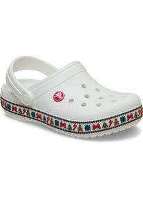 Crocs , Clog »Crocband Holiday Clog« mit Kontrastbesatz , weiß , 36 , 36 , Perfekt für die Freizeit oder als Hausschuh zu tragen
