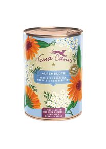 6 x 400 g Terra Canis Menu Floralis Fleur des Alpes : bœuf, nourriture humide pour chiens