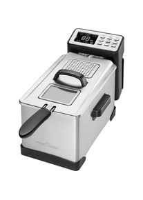 ProfiCook Fritteuse, Fritteuse, Silber, Schwarz