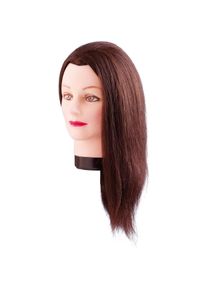 Comair, Salonbedarf, &Uuml;b.kopf Emma 40cm braun Echthaar