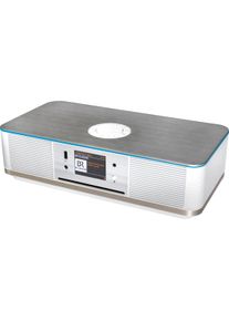 Soundmaster ICD2023WE (DAB+, FM, Bluetooth, UNDOK, WLAN), Radio, Silber, Weiss