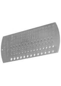 realspace Pro RS PRO, Messlehre, Bohrlehre Stahl 1.0 - 5.9mm (0.10 cm)