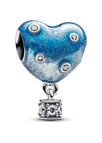 Pandora, Kettenanhänger, Heissluftballon Herz, (Silber 925, Emaille)