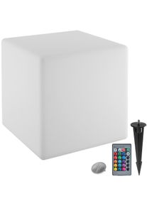TecTake Cubo luminoso Luminous Cube, LED, con telecomando bianco - 405351