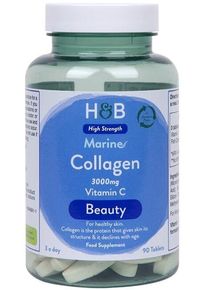Holland & Barrett Marine Collagen - 3000 mg + Vitamin C, 90 Tabletten