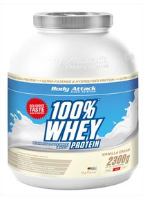 Body Attack Sports Nutrition Body Attack 100 % Whey Protein, 2300 g Dose, Vanilla