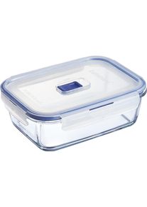 Luminarc Pure Box Active Recipiente Rectangular Hermético Vidrio 19x13cm - 122cl Bicolor