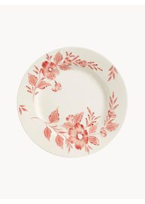 Anna + Nina Prato de jantar pintado à mão Whimsical Rose Vermelho Ø 27 cm