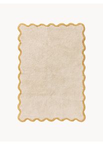 benuta Ręcznie tuftowany dywan z bawełny Emilia Beżowy, Ż&oacute;łty Bawełna S 90 x D 130 cm (rozmiar XS)