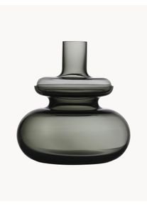 Zone Denmark Mouth-Blown Vase Inu. H 25 cm Grey Glass Ø 23 x H 25 cm