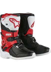 Alpinestars Tech 3S, buty dziecięce , kolor: Biały/Czarny/Czerwony , rozmiar: 13 US
