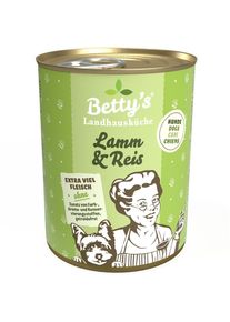 Bettys Landhausküche Nassfutter mit Lamm & Reis, 6x400g